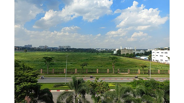 Un terrain dans le parc de haute technologie d’Hô Chi Minh-Ville. Photo : baodautu.vn