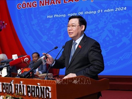 Le Président de l'Assemblée nationale vietnamienne, Vuong Dinh Huê. Photo : VNA.