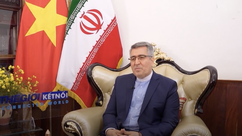 L’ambassadeur d’Iran, Ali Akbar Nazari. Photo : VTC.