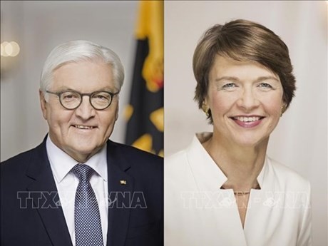 Le Président allemand Steinmeier et son épouse. Photo : VNA.