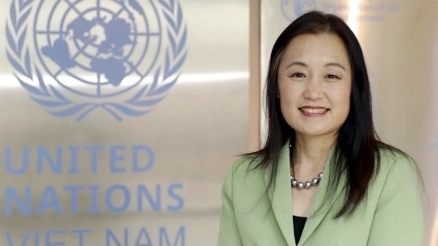 La représentante en chef du Fonds des Nations Unies pour la population au Vietnam, Naomi Kitahara. Photo : UNFPA.