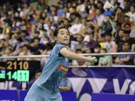 La joueuse de badminton Nguyên Thuy Linh. Photo : VNA.
