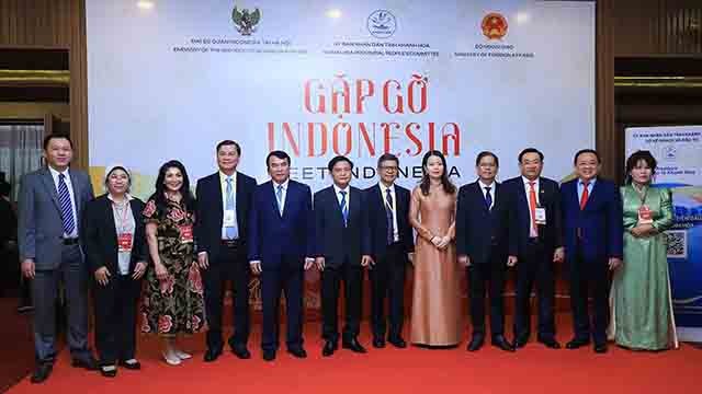 Les délégués participant à la conférence « Rencontre avec l'Indonésie». Photo : Ambassade d'Indonésie au Vietnam