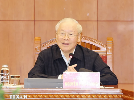 Le Secrétaire général du Parti communiste du Vietnam Nguyen Phu Trong. Photo : VNA
