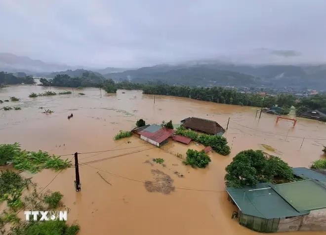 Inondations dans la province de Ha Giang. Photo: VNA