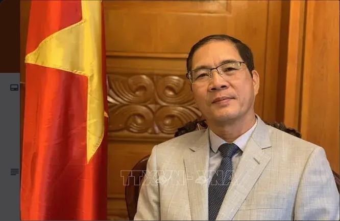 L’ambassadeur du Vietnam en Bulgarie simultanément en Macédoine du Nord Dô Hoàng Long. Photo : VNA.