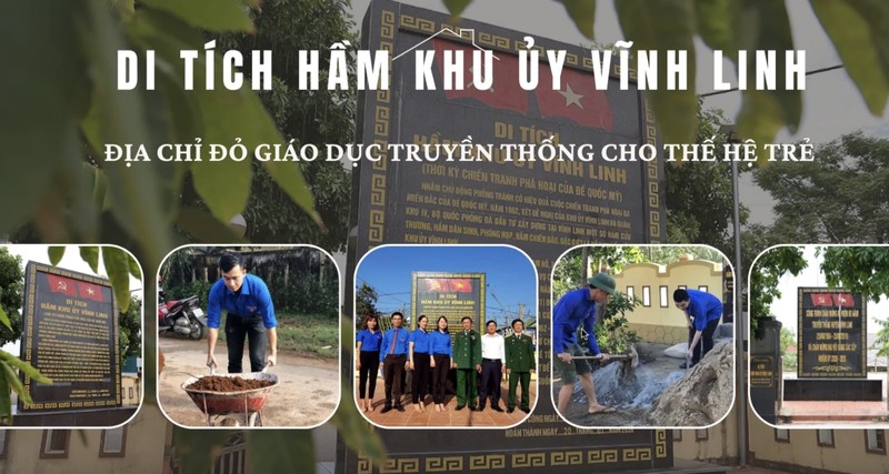 Le site du bunker du Comité du Parti de Vinh Linh. Photo : nhandan.vn