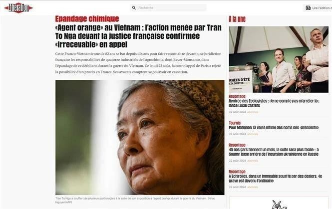 La presse française couvre le procès de Trân Tô Nga. Photo : VNA.