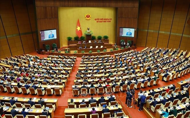 La 8e session de la 15e Assemblée nationale vietnamienne s'ouvre ce lundi matin à Hanoï. Photo : VNA.