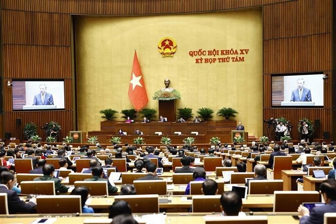 Le Secrétaire général du Parti et Président de la République Tô Lâm s’adresse à la séance inaugurale de la 8e session de l’Assemblée nationale de la 15e législature. Photo : VNA.