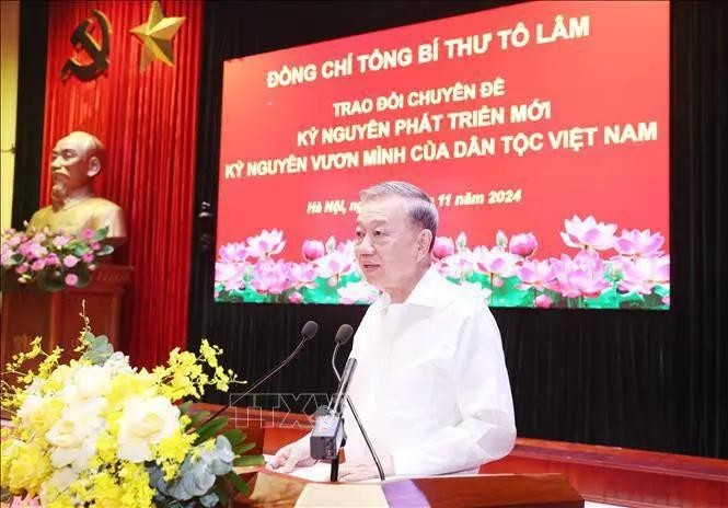 Le professeur et docteur To Lam, secrétaire général du Comité central du Parti communiste du Vietnam (PCV). Photo: VNA