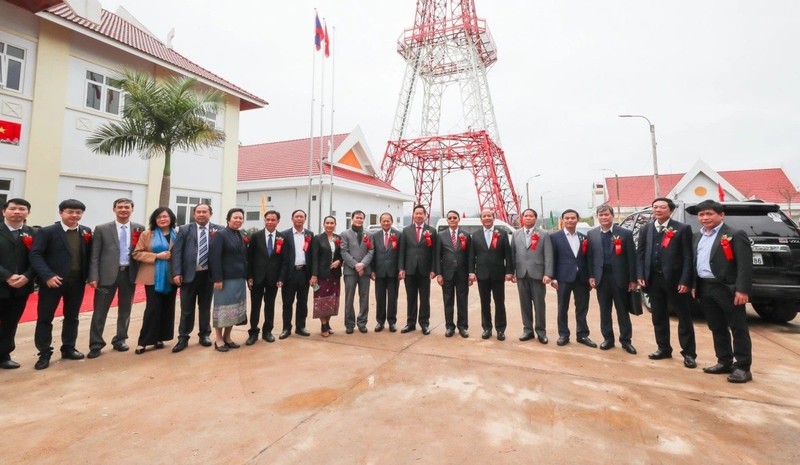 La cérémonie de station de radio-télévision de Xaysomboun. Photo : thoidai.com.vn