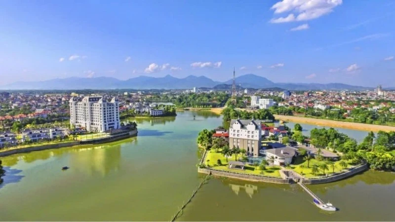 Le lac Dâm Vac dans la ville de Vinh Yên. Photo: nhandan.vn