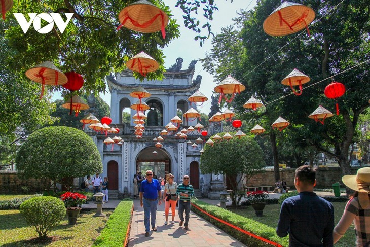 Le Temple de la Littérature à Hanoi. Photo : VOV.