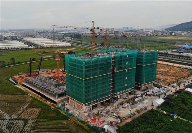 Projet de logements sociaux Evergreen à Bac Giang (au Nord du Vietnam). Photo d'archives : VNA.