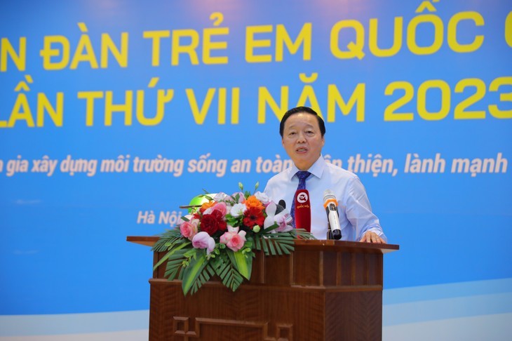 Le Vice-Premier ministre Trân Hông Hà au forum. Photo : VOV.