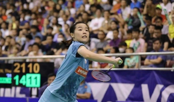 La meilleure joueuse de badminton vietnamienne, Nguyen Thuy Linh. Photo . VNA