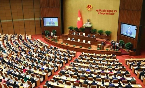 Les députés à la 6e session de la XVe Assemblée nationale du Vietnam. Photo : VNA.