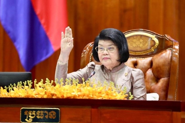 La Présidente de l’Assemblée nationale du Cambodge, Samdech Khuon Sudary. Photo : qdnd.vn