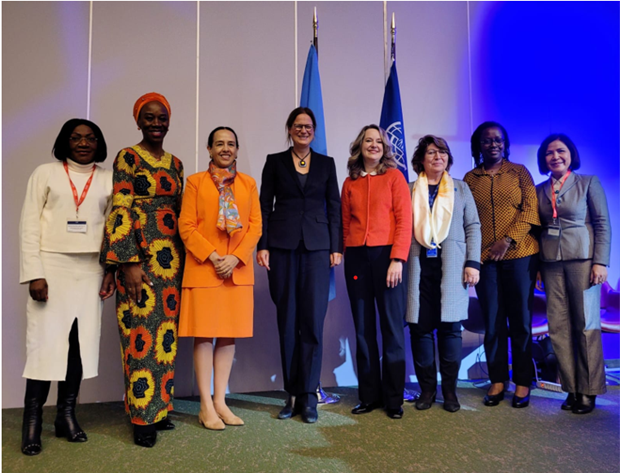 Les déléguées à la 114ème session du Conseil de l'OIM à Genève, en Suisse. Photo: VNA 