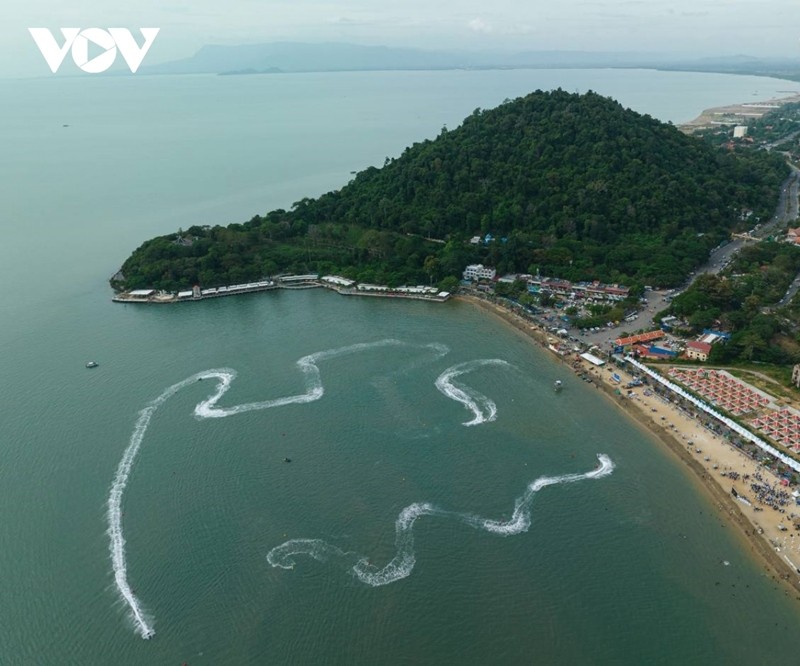 Une plage au Cambodge. Photo : VOV.