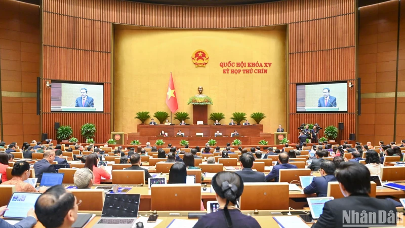 La 15e Assemblée nationale inaugure sa 9e session à Hanoi. Photo : NDEL.