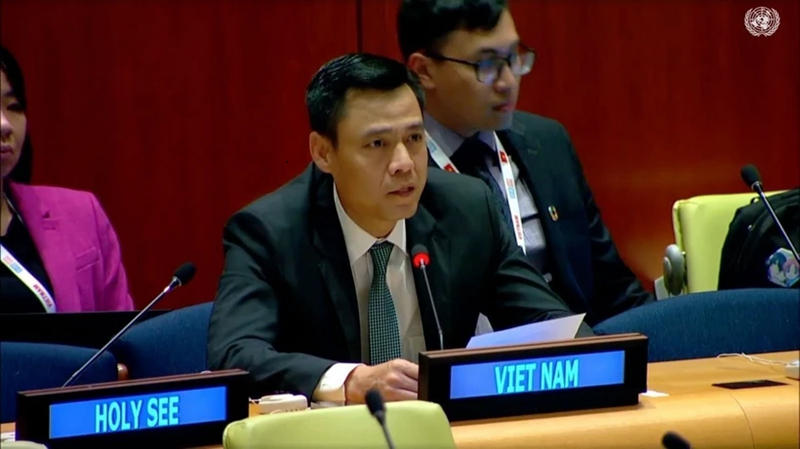 L’ambassadeur Dang Hoang Giang, chef de la Mission permanente du Vietnam auprès de l’ONU. Photo : VNA.