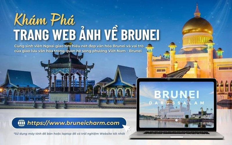 Le site web dédié à la promotion de Brunei, accessible à l’adresse Bruneicharm.com. Photo : VNA.