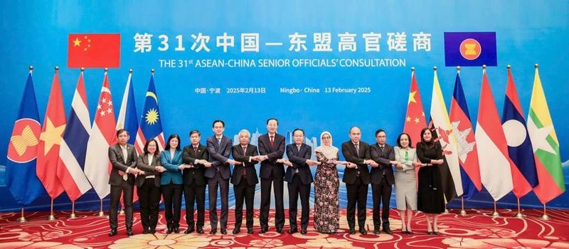 La 31e réunion de consultation des hauts fonctionnaires ASEAN-Chine s'est tenue à Ningbo. Photo : VNA.