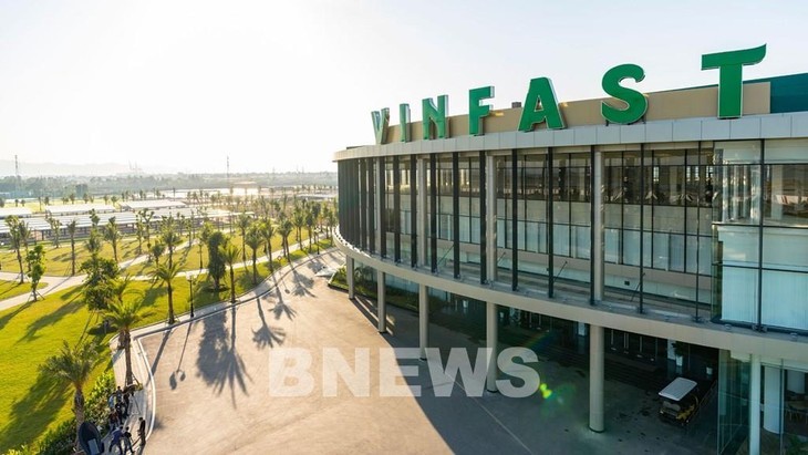 Usine de fabrication de voitures VinFast à Cat Hai – Hai Phong. Photo: VNA