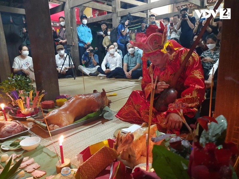 Le rituel de prière pour la paix des Tày dans la province de Thai Nguyên. Photo : VOV.