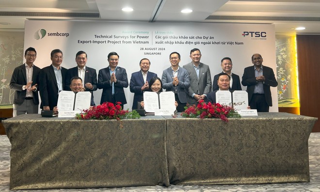 Coopération entre PTSC, membre du groupe PetroVietnam, et Sembcorp Utilities Pte. Ltd. (Singapour). Photo : VNA.