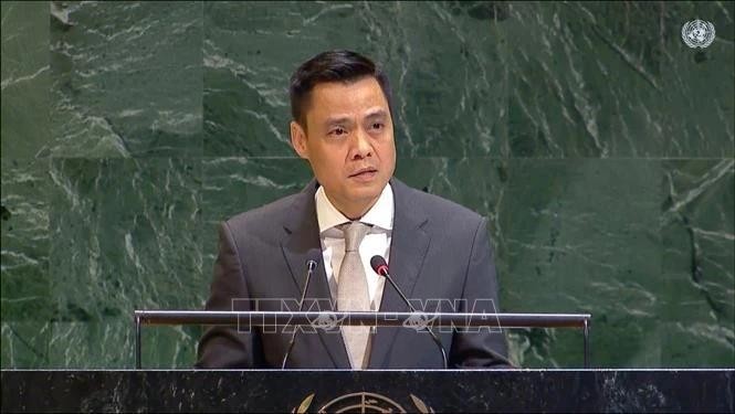 L’ambassadeur Dang Hoang Giang, chef de la Mission permanente du Vietnam auprès de l’ONU. Photo: VNA