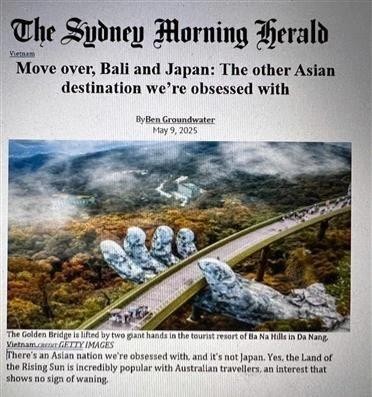 L'article publié dans le New Zealand Herald le 9 mai. Photo : VNA.