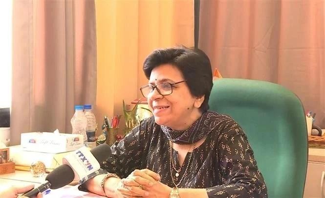 Professeur Archana Upadhyay de l'École d'études internationales de l'Université Jawaharlal Nehru à New Delhi, en Inde. Photo : VNA.