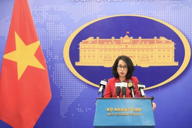 La porte-parole du ministère des Affaires étrangères Pham Thu Hang. Photo : VNA.