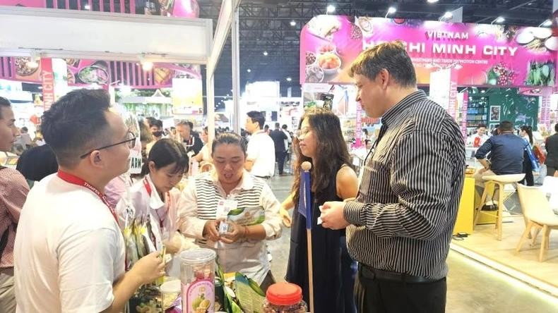 Un stand vietnamien lors du salon THAIFEX-Anuga Asia 2025. Photo : NDEL