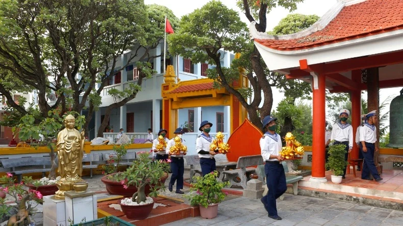 La pagode Sinh Ton, un symbole sacré et un point d'ancrage spirituel essentiel pour les militaires et les civils situés à l'avant-garde de la patrie.