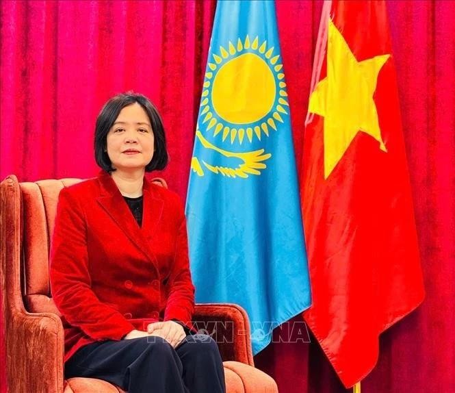 Mme l'ambassadeur du Vietnam au Kazakhstan, Pham Thai Nhu Mai. Photo : VNA.