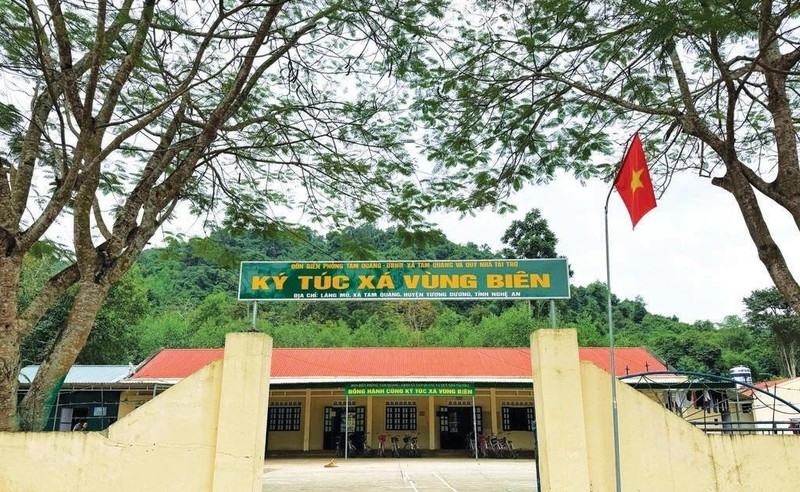 Internat frontalier à Tam Quang, district de Tuong Duong, province de Nghê An (Centre). Photo : CVN.