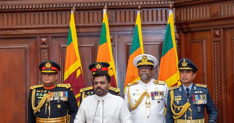 Le président du Sri Lanka, Ranil Wickremesinghe, lors de son investiture à Colombo, le 23 septembre 2024. Photo : AA/VNA.