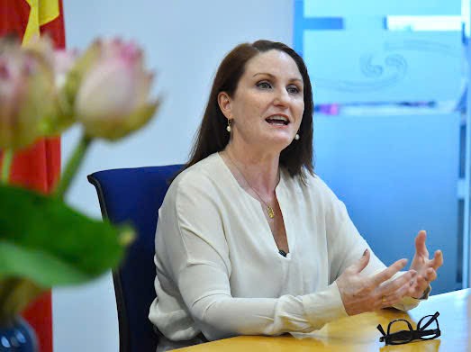 L’ambassadrice de Nouvelle-Zélande au Vietnam, Caroline Beresford. Photo : Thuy Nguyen/journal Nhân Dân.