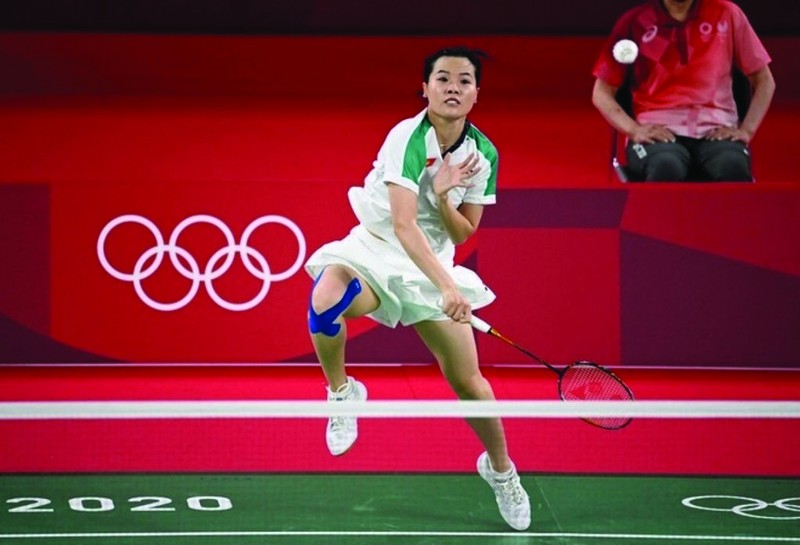 Thùy Linh aux JO de Tokyo 2020. Photo : CTV/CVN.