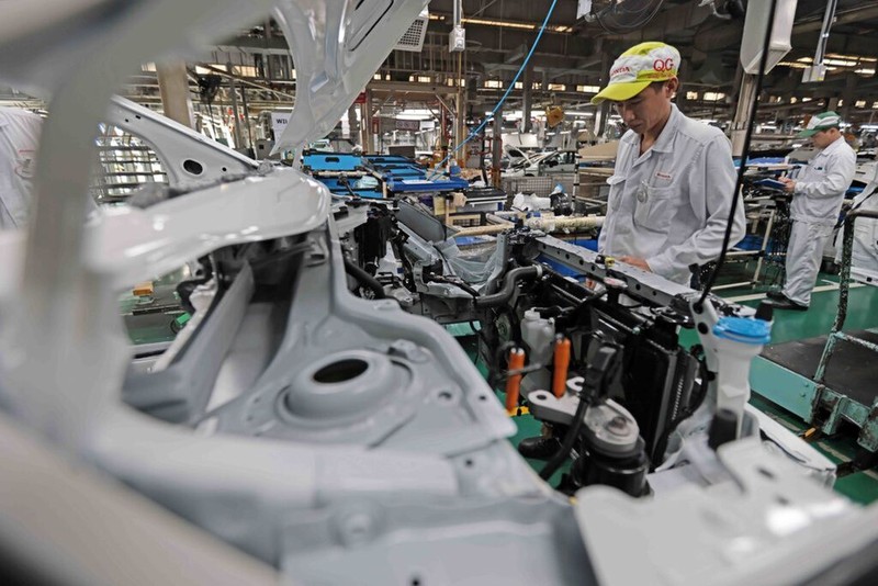 Actuellement, l'industrie manufacturière du Vietnam est en plein essor avec l’apparition de nombreux secteurs de haute technologie, comme l’électronique ou la fabrication des véhicules électriques. Photo : VNA.