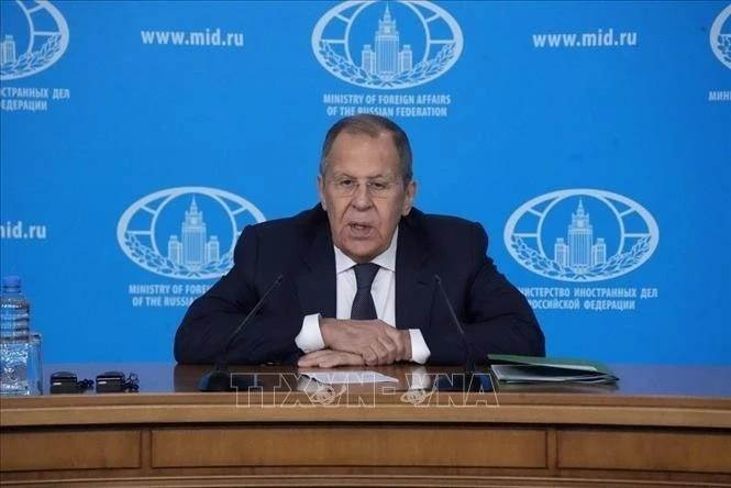 Le ministre russe des Affaires étrangères, Sergueï Lavrov. Photo : VNA