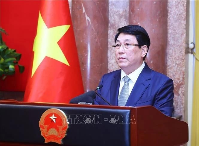 Le président Luong Cuong. Photo : VNA. 