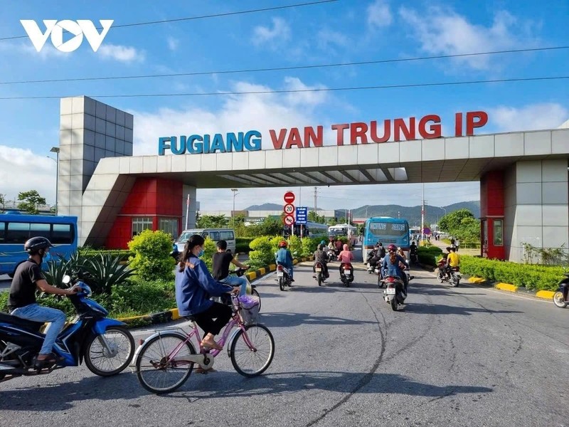 En février 2025, la province de Bac Giang (au nord) a gagné plus de 65 700 milliards de dôngs grâce à la production industrielle. Photo: VOV.