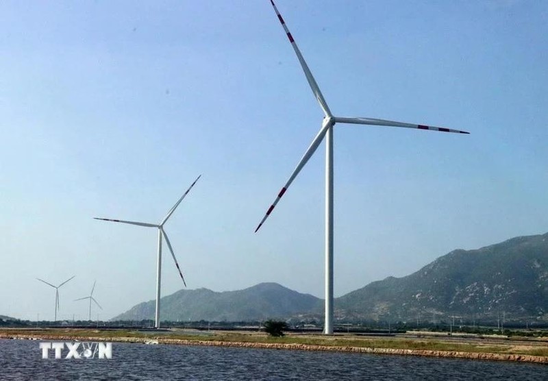 Un parc éolien au Vietnam. Photo : VNA. 