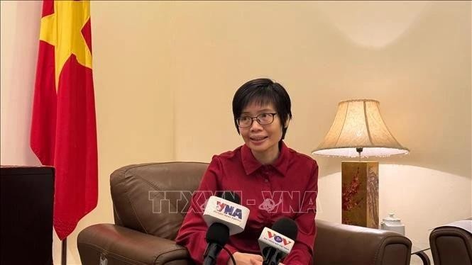 L’ambassadrice Tôn Thi Ngoc Huong, représentante permanente du Vietnam auprès de l’ASEAN. 