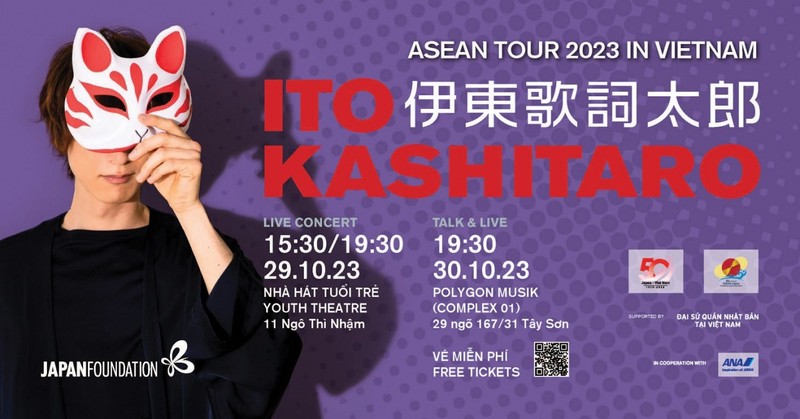 Ito Kashitaro se produira pour la première fois à Hanoï les 29 et 30 octobre. 